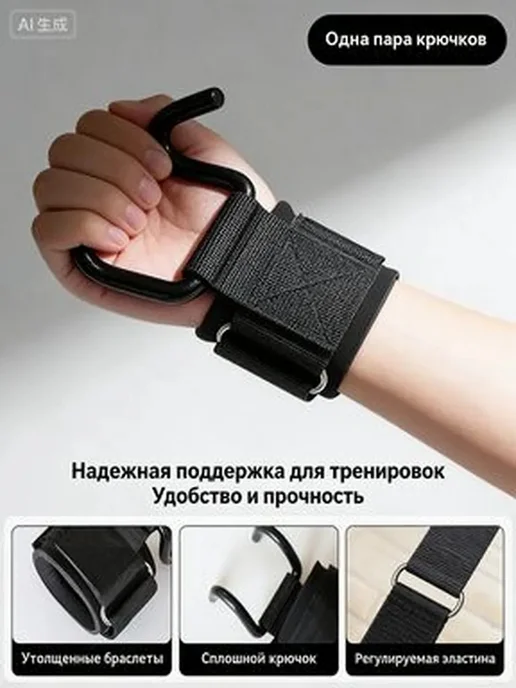 Крюки для турника, нагрузка до 200 кг, 200 кг, фото 4