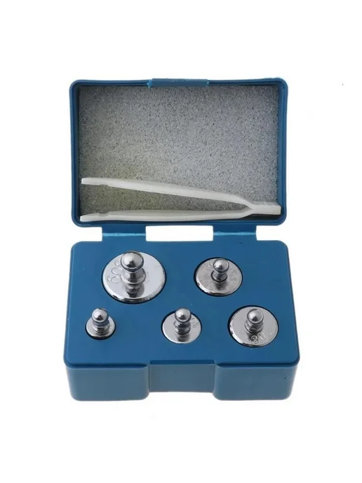 5 шт. калибровочные гири 5г, 10г, 2×20г, 50г, 5 шт, 5 г