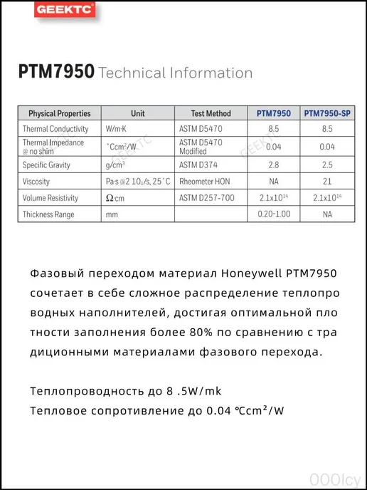 Honeywell термоинтерфейс пленка 80мм, вариант, фото 5