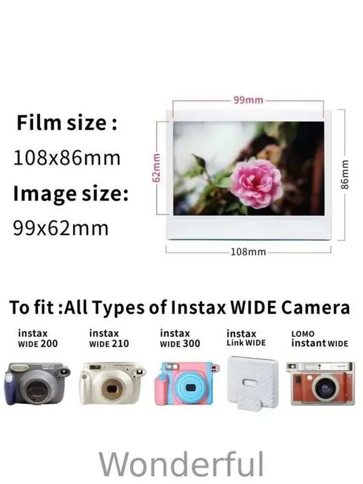 Картридж Fujifilm Instax Wide монохромный, 10 снимков, вариант, фото 8