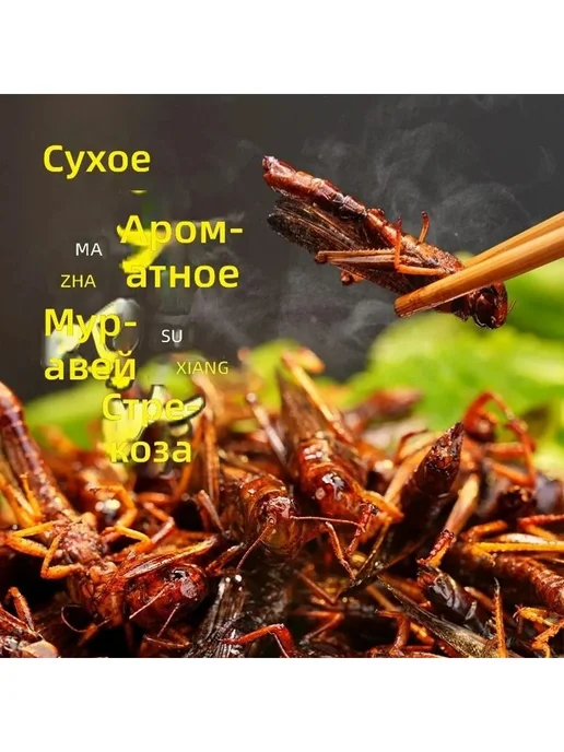 Снек саранча жареная 30г, 30 г, фото 2