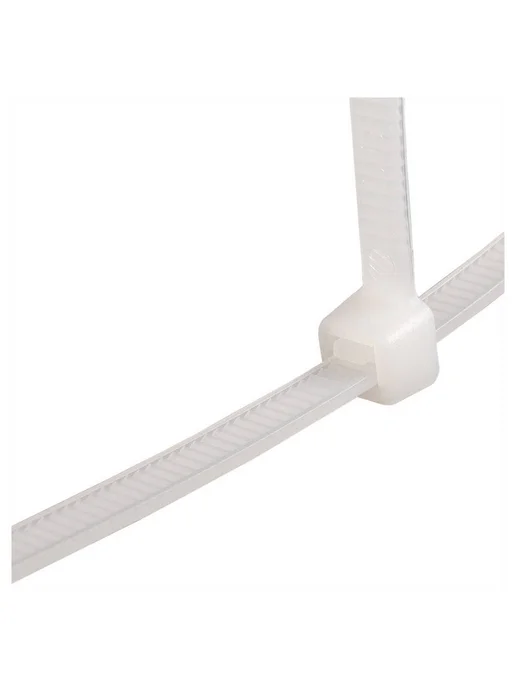 Fortisflex Стяжки кабельные, 3 × 100 мм, Белый, 100 шт, 3x100 мм, 100 шт