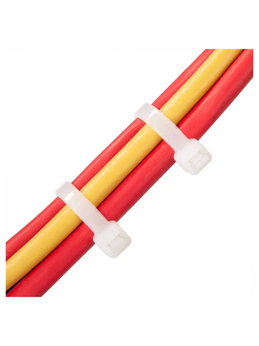 Fortisflex Стяжки кабельные, 3 × 100 мм, Белый, 100 шт, 3x100 мм, 100 шт, фото 4