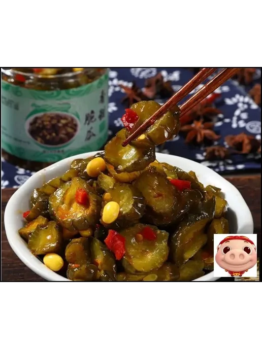 Маринованные огурцы в банке, 1 шт, 230 г, 1 шт, 230 г, фото 5