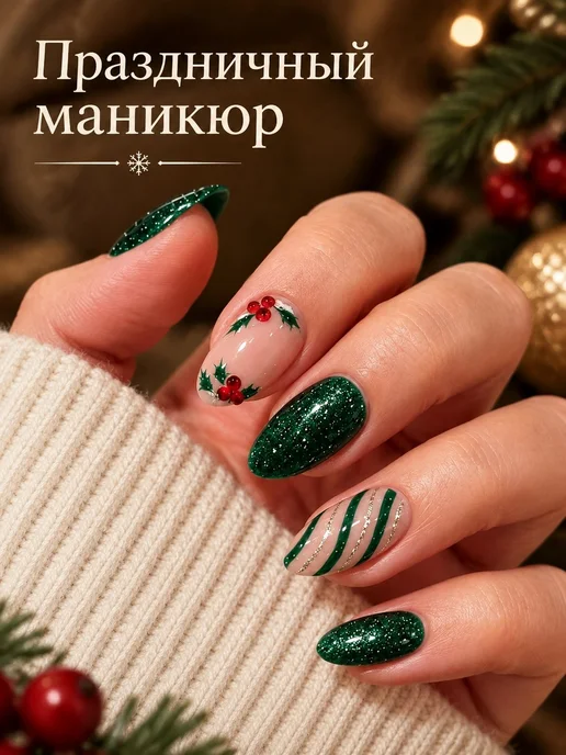 Накладные ногти миндаль 24 шт. JT-01-440, набор, 24 шт, фото 2