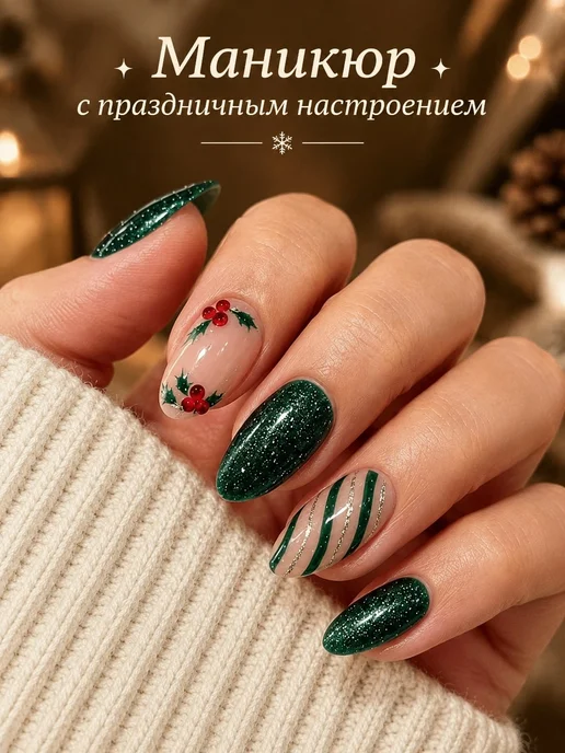 Накладные ногти миндаль 24 шт. JT-01-440, набор, 24 шт, фото 6
