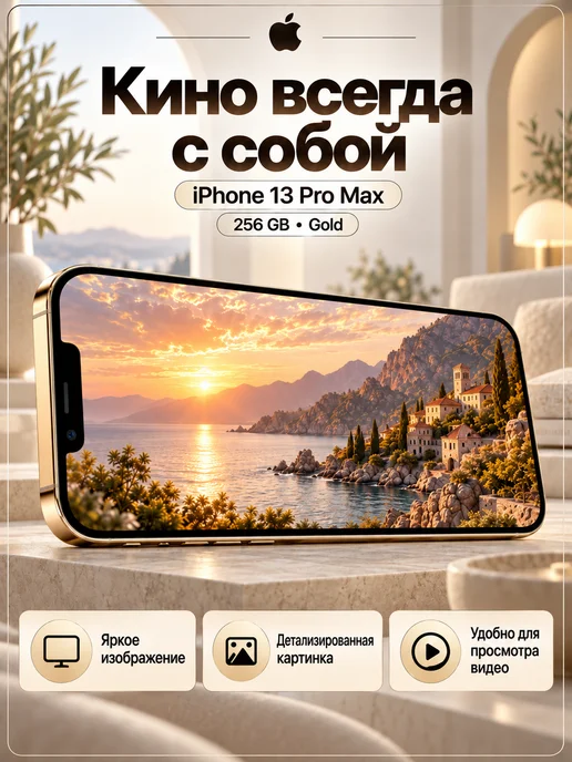 Смартфон Apple iPhone 13 Pro Max 256 ГБ, золотой, фото 5