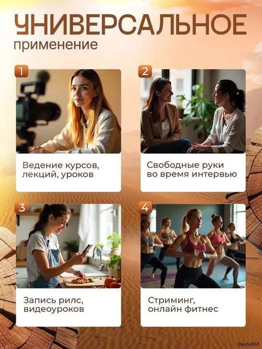 Микрофон петличный петличка, черный, черный, фото 6