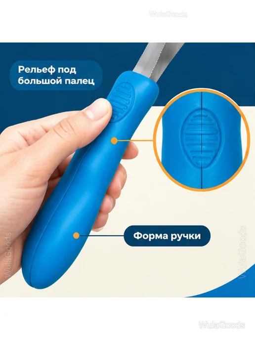 Расческа-скребок для животных двусторонняя, синий, фото 6