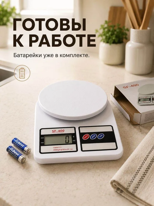 Электронные кухонные весы весы кухонные электронные, белый, белый, фото 6