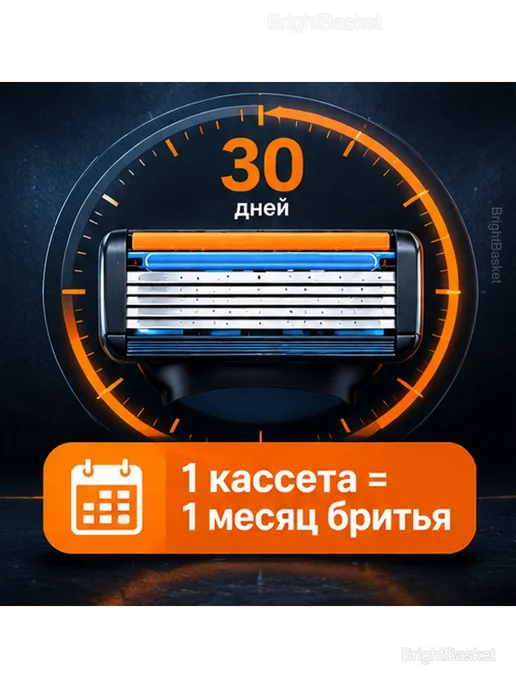 Сменные кассеты для бритья Fusion, 5 лезвий, 4 шт, 4 шт, фото 6