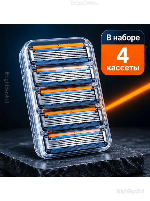 Сменные кассеты для бритья Fusion, 5 лезвий, 4 шт, 4 шт, фото 7