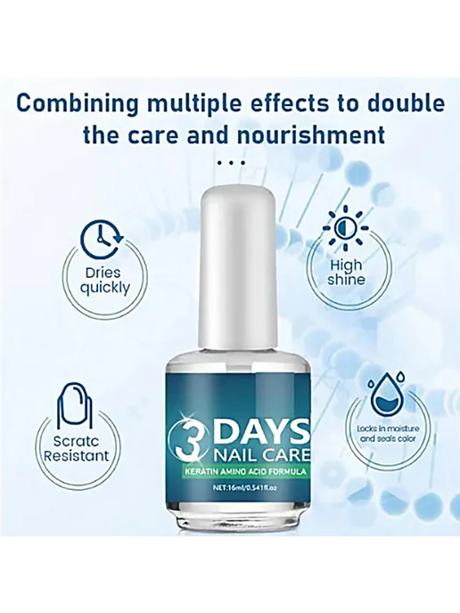 3 Days Nail Care масло для роста ногтей, вариант, фото 5