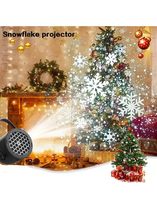 Проектор снежинок светодиодный, USB, 5 В, 1 Вт, 1 Вт, фото 7
