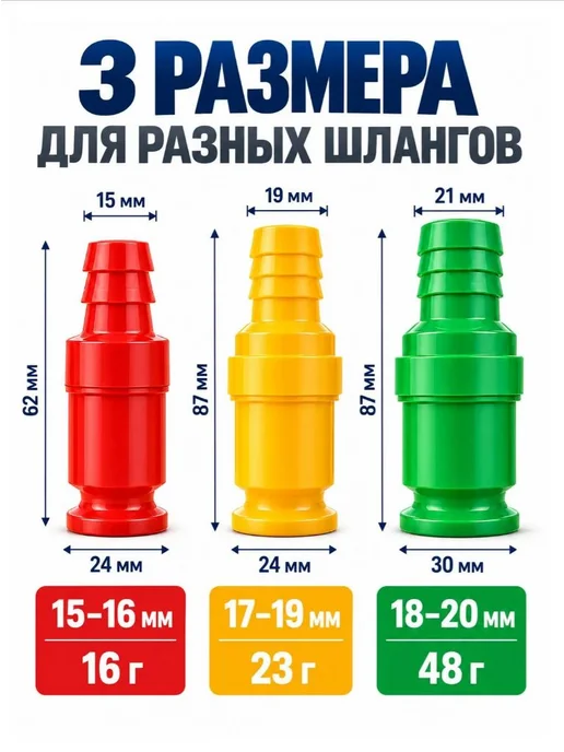 Насадка на шланг Сливайка для слива воды из бочек бассейнов, красный, фото 3