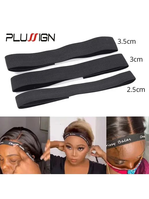 plussign Резинки для краев волос регулируемые, 2.5-4 см 3cm, вариант, фото 2