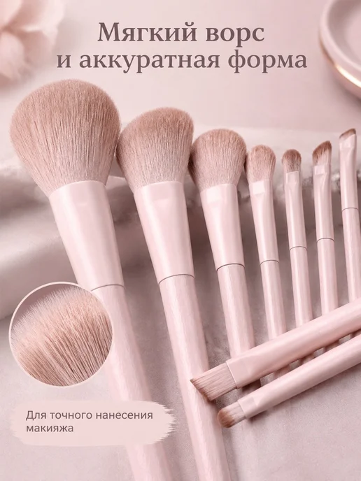 Набор кистей для макияжа, вариант, фото 3