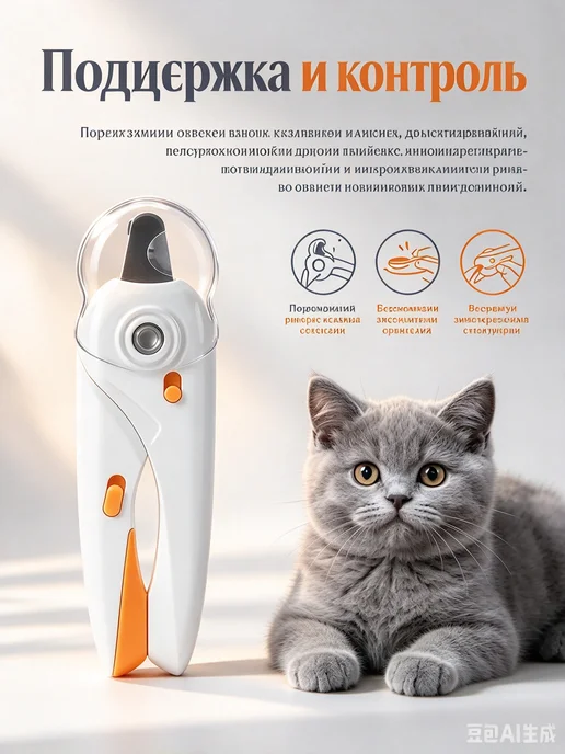 Petss Shop Когтерезка для кошек собак ножницы для когтей для груминга, белый