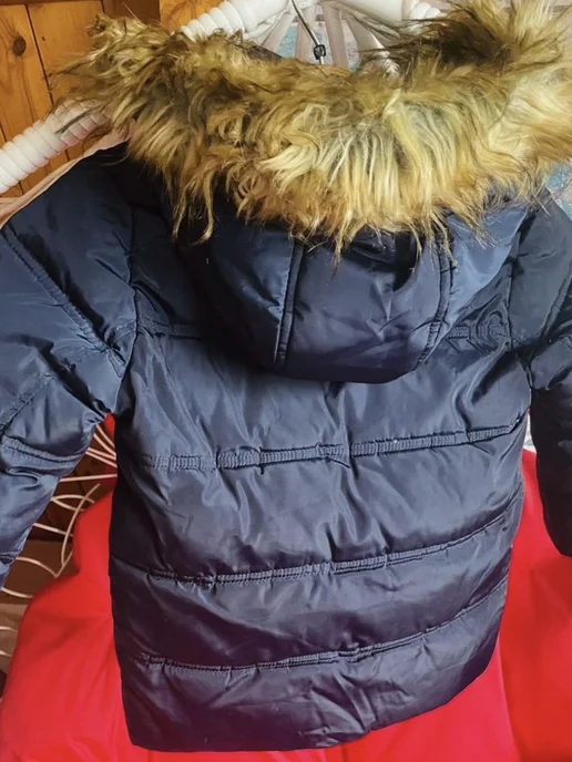 Курткка пуховик детская на мальчика, синий, фото 3