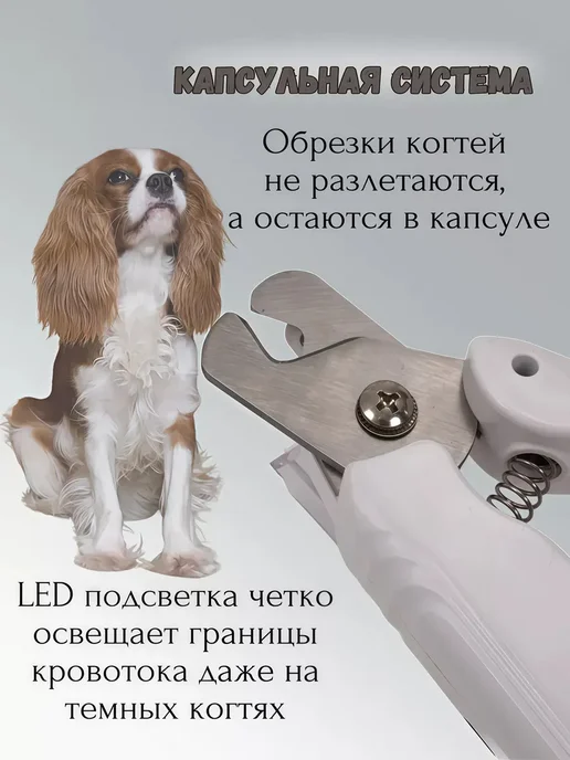 Когтерезка с гриндером для собак и кошек для kогти, белый, фото 8