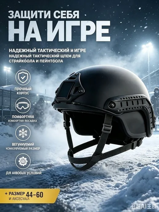 Каска для страйкбола, размер 52-56, вариант