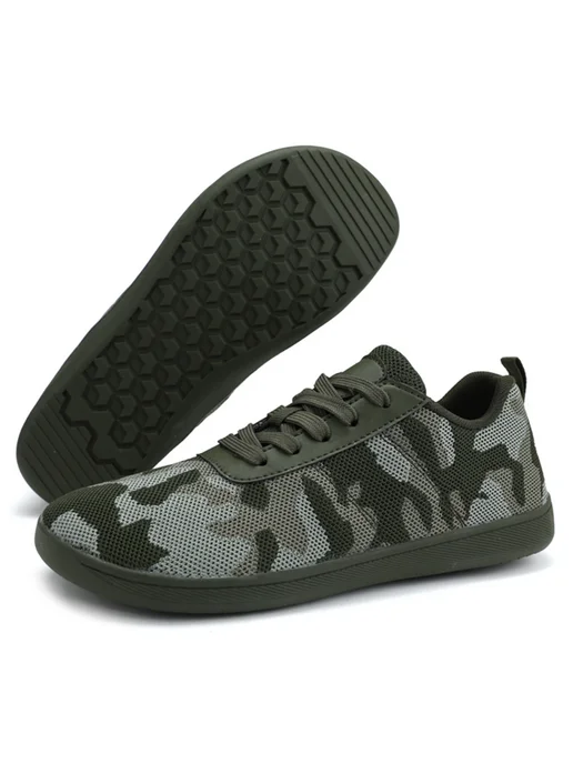 Минималистские barefoot кроссовки для outdoors, черные (36), зеленый