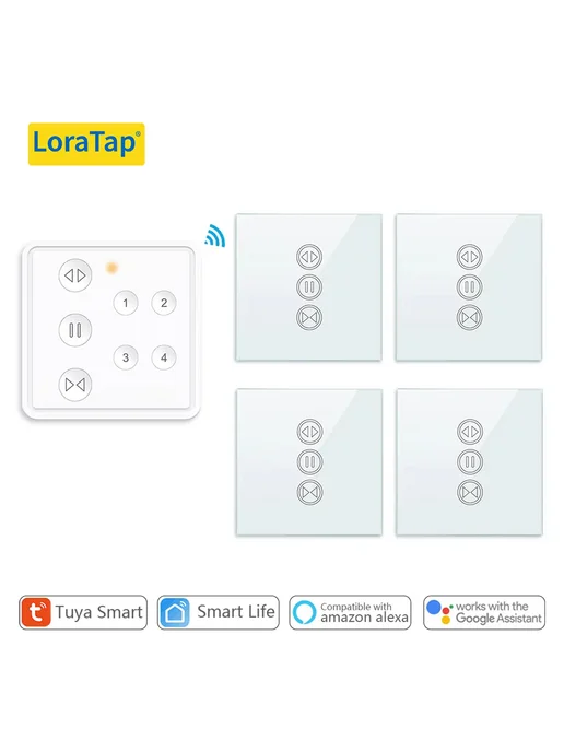 LoraTap Tuya Smart Life 4-канальный мотор для штор RF+WIFI RF WIFI S, вариант, фото 2
