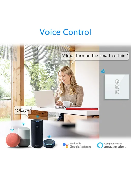 LoraTap Tuya Smart Life 4-канальный мотор для штор RF+WIFI RF WIFI S, вариант, фото 4