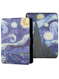 Нет бренда Автоматический чехол для Kobo Clara HD 2018 Starry Sky