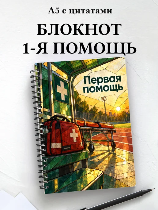 Блокнот Первая помощь с мотивирующими цитатами
