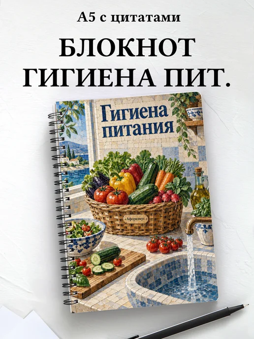 Блокнот Гигиена питания с мотивирующими цитатами