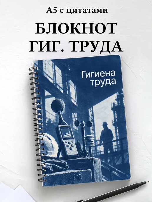 Блокнот Гигиена труда с мотивирующими цитатами