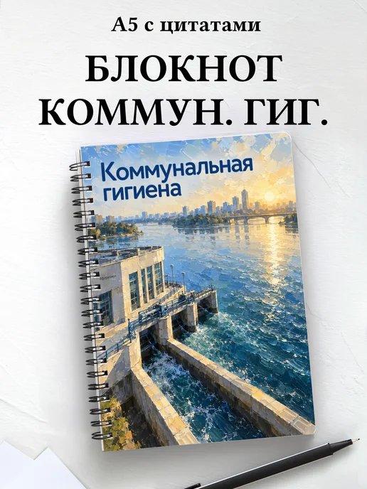 Блокнот Коммунальная гигиена с мотивирующими цитатами