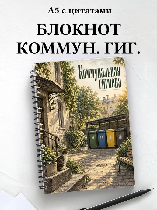 Блокнот Коммунальная гигиена с мотивирующими цитатами