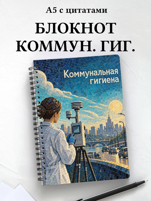 Блокнот Коммунальная гигиена с мотивирующими цитатами