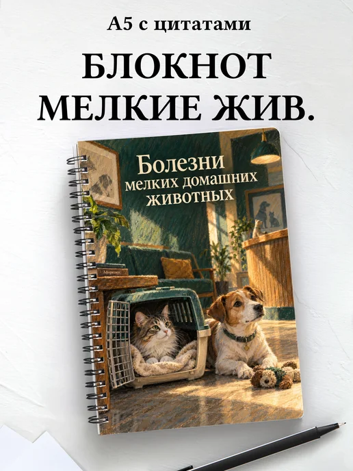 Блокнот Болезни мелких домашних животных