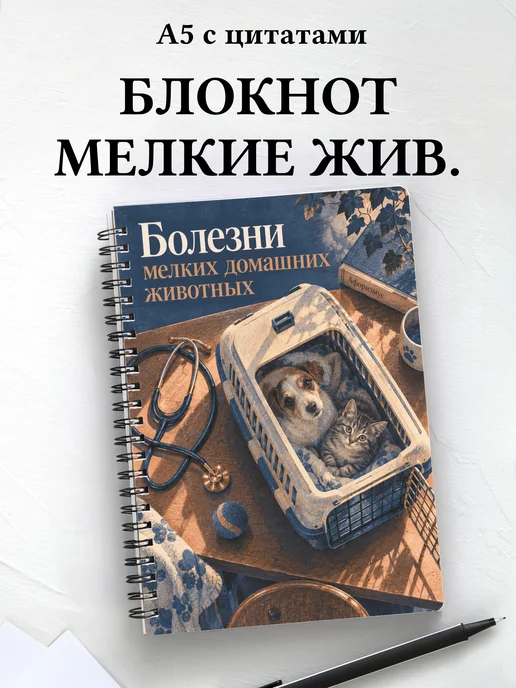 Блокнот Болезни мелких домашних животных