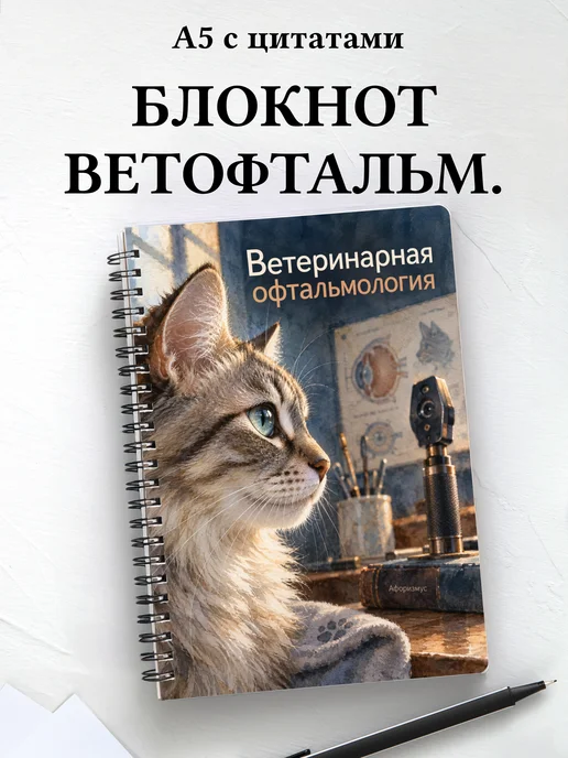 Блокнот Ветеринарная офтальмология с мотивирующими цитатами