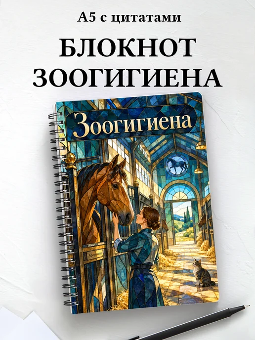 Блокнот Зоогигиена с мотивирующими цитатами