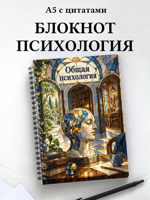 Блокнот Общая психология с мотивирующими цитатами