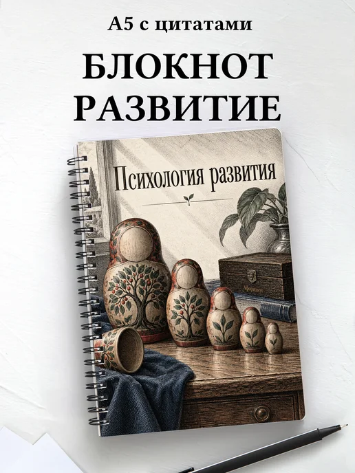 Блокнот Психология развития с мотивирующими цитатами