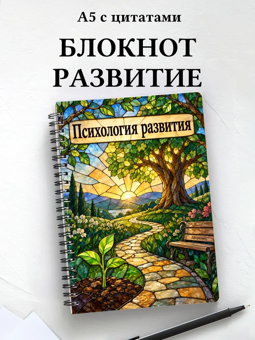 Блокнот Психология развития с мотивирующими цитатами