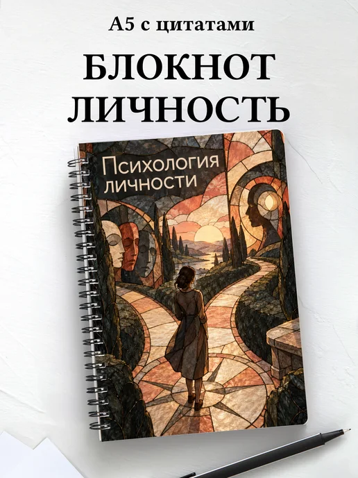 Блокнот Психология личности с мотивирующими цитатами