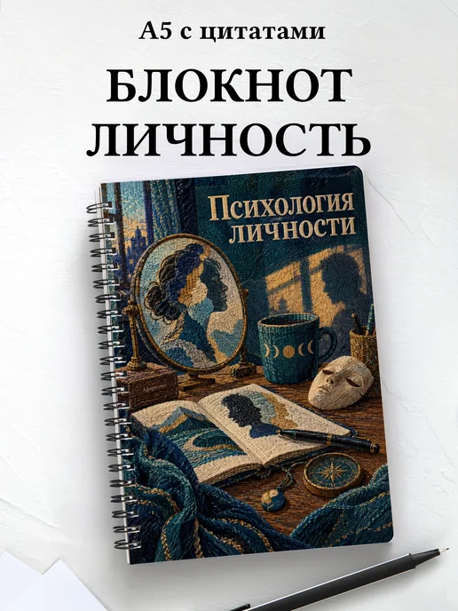 Блокнот Психология личности с мотивирующими цитатами