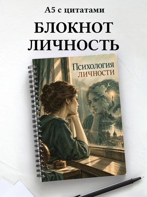 Блокнот Психология личности с мотивирующими цитатами