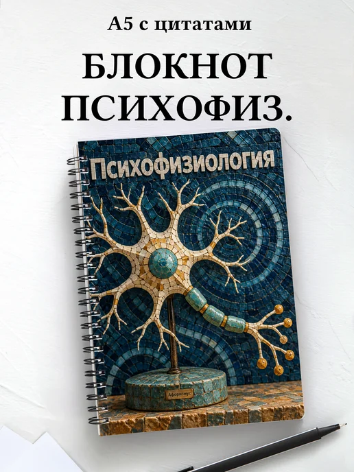 Блокнот Психофизиология с мотивирующими цитатами