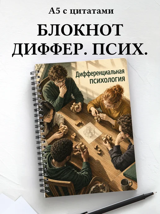 Блокнот Дифференциальная психология с мотивирующими цитатами