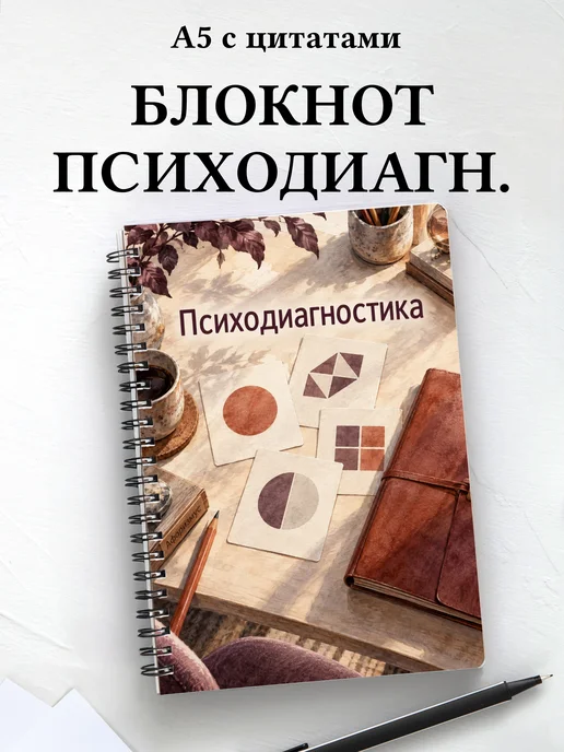 Блокнот Психодиагностика с мотивирующими цитатами