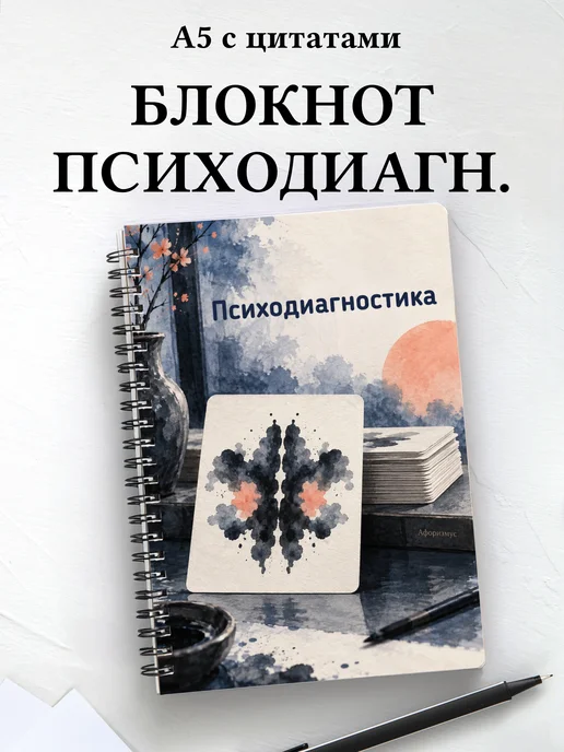 Блокнот Психодиагностика с мотивирующими цитатами