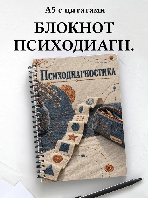 Блокнот Психодиагностика с мотивирующими цитатами